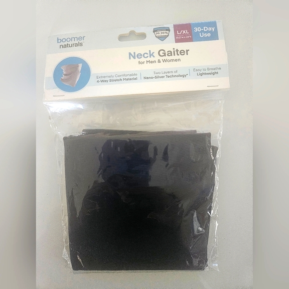 Boomer Naturals Navy Blue Unisex neck gaiter L/XL - Picture 1 of 3